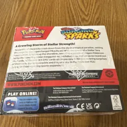 Pokemon TCG: Scarlet & Violet Surging Sparks Booster Box Top Of Box Slight Dip - Image 4