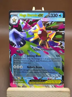 LP Pokemon Mega Starmie ex 021/088 Me03: Perfect Order Holo - Image 1