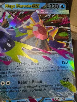 LP Pokemon Mega Starmie ex 021/088 Me03: Perfect Order Holo - Image 5