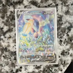 Pokemon Galarian Rapidash V 168/198 Chilling Reign Ultra Rare Holo 210HP - Image 1