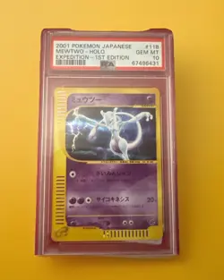 PSA 10 MEWTOW 1st Edition 2001 Japanese Holo 118 Pokemon - Image 1