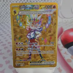 Pokemon TCG - Cinderace EX SVP 163 - Scarlet & Violet Black Star Promo svp163 - Image 1