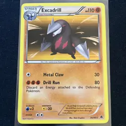 Pokemon TCG Excadrill Holo 56/98 – Emerging Powers Black & White Series - Image 1