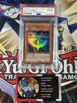 Yugioh PSA 10 Battle Fader ABPF-EN006 1st Edition Ultra Rare - Image 1