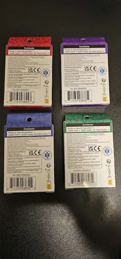 One Piece TCG - 1st Edition-Super Pre-Release Starter Deck set 1-4 sealed in box - Image 2