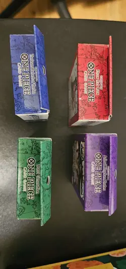 One Piece TCG - 1st Edition-Super Pre-Release Starter Deck set 1-4 sealed in box - Image 5