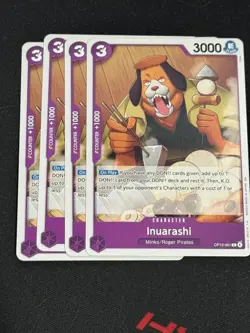 Inuarashi Playset - OP13-061 x4 - Carrying On His Will - One Piece TCG - Image 1