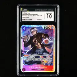 CGC 10 GEM MINT 2024 One Piece JPN Trafalgar Law ST10-010 SR - Image 1