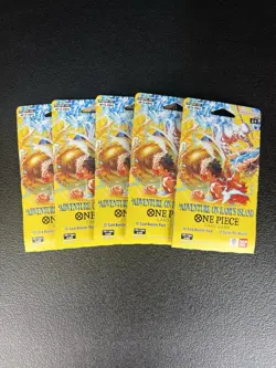 One Piece (OP15-EB04) Adventure on Kami's Island Sleeved Booster Packs Lot of 5 - Image 1