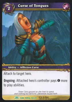 World of Warcraft TCG Curse of Tongues - Through the Dark Portal 103/319 - Image 1