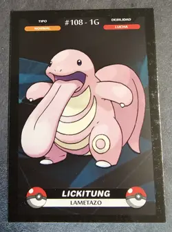 LICKITUNG - POKEMON KANTO CREALASER RARE TCG CARD - Image 1
