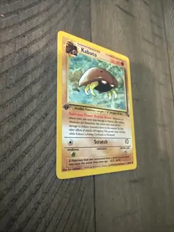 Vintage Pokemon TCG Kabuto Fossil Card 50/62 Regular Common 1st Edition - Image 5