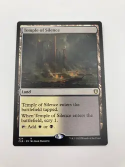 Temple of Silence MTG Commander Legends Battle for Baldur’s Gate CLB Rare Land - Image 1