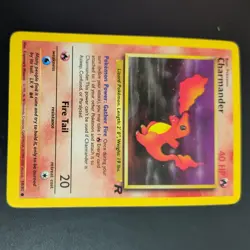 CHARMANDER 50/82 POKEMON CARD (TEAM ROCKET SET) - Image 2