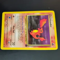 CHARMANDER 50/82 POKEMON CARD (TEAM ROCKET SET) - Image 4