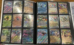 56 total cards Double Rare, Ace Spec, Pokeballs, and Holo Energy with BB binder. - Image 1