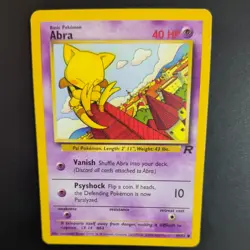 ABRA 49/82 POKEMON CARD (TEAM ROCKET SET) - Image 1