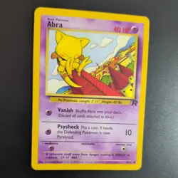 ABRA 49/82 POKEMON CARD (TEAM ROCKET SET) - Image 3