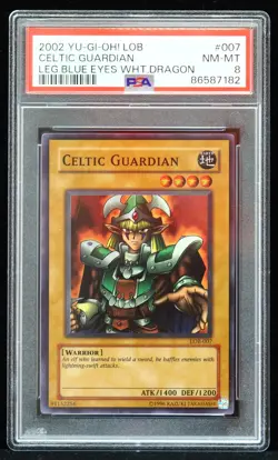 2002 Celtic Guardian LOB-007 PSA 8 Yu-Gi-Oh! Card - Image 1