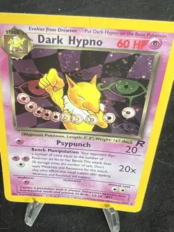 Pokemon Dark Hypno Team Rocket Holo Rare 9/82 60HP Stage 1 English Card - Image 3