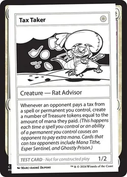 Tax Taker Mystery Booster 2 Playtest Card NM MTG - Image 1