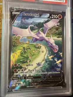 PSA 9 Aerodactyl V (Alt Art) 180/196 Lost Origin Ultra Rare Pokemon Card - Image 2
