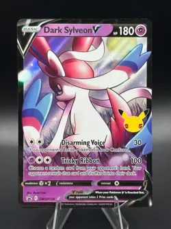 Dark Sylveon V SWSH134 SWSH: Sword & Shield Promo Cards Holo LP - Image 1