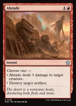 Abrade x4 4x Foundations NM MTG - Image 1