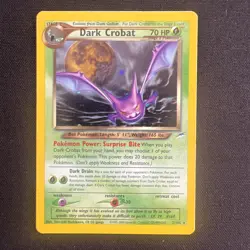 Dark Crobat 2/105 Neo Destiny Holo Rare WOTC Vintage Pokemon Card MP/HP - Image 1