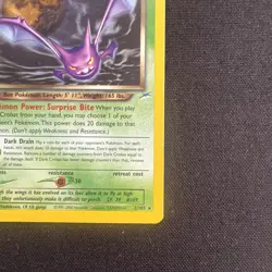 Dark Crobat 2/105 Neo Destiny Holo Rare WOTC Vintage Pokemon Card MP/HP - Image 5