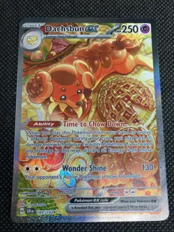 Pokemon Card Dachsbun ex 169/142 Special Illustration Rare Stellar Crown NM - Image 1