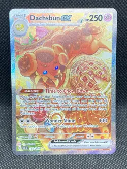 Pokemon Card Dachsbun ex 169/142 Special Illustration Rare Stellar Crown NM - Image 2