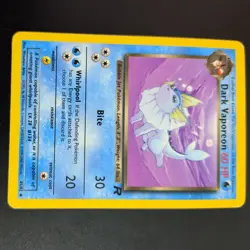 DARK VAPOREON 45/82 POKEMON CARD (TEAM ROCKET SET) - Image 2