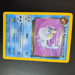 DARK VAPOREON 45/82 POKEMON CARD (TEAM ROCKET SET) - Image 3