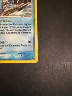 Pokemon Card - Suicune 4/17 Holo - POP Series 2 Promo - 2006 Vintage - LP/MP - Image 3