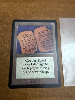 Copper Tablet Beta 1993 MTG Rare NM - Image 2