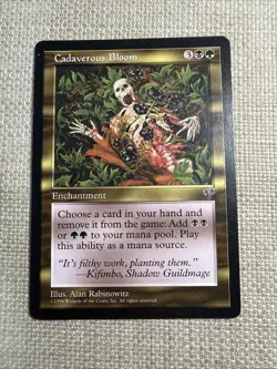 Magic The Gathering Mirage Cadaverous Bloom # Lightly played - Image 1