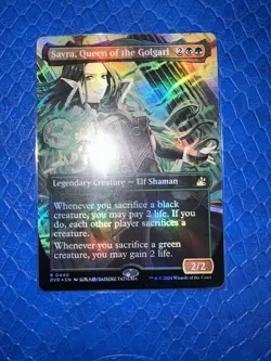 Savra, Queen of the Golgari (Anime Borderless) NM Foil MTG Magic The Gathering - Image 2