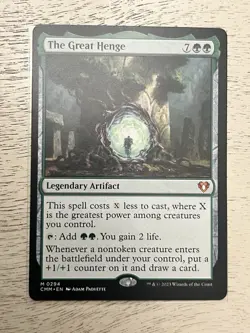The Great Henge Commander Masters Mythic Regular Legendary Artifact Gr 0294. NM - Image 1
