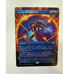 Force of Negation Rare Foil Borderless Double Masters 2022 #346 (2x2) - Image 1
