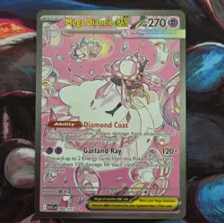 Pokemon Mega Diancie EX Full Art Holo Rare 282/217 270 HP - Image 1