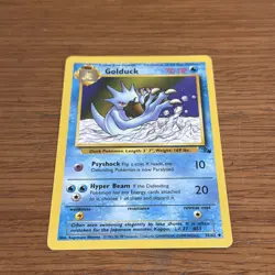 Pokemon TCG Fossil Golduck #35/62 Unlimited Uncommon Vintage 1999 LP Condition - Image 1