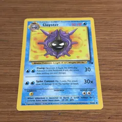 Cloyster 32/62 Fossil Regular 1999 Unlimited Pokemon Game TCG LP - Image 1