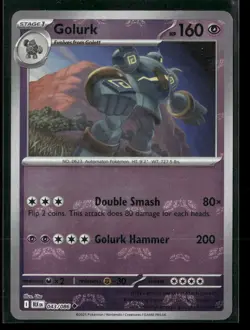 Golurk (Master Ball Pattern) 043/086 Holo Uncommon Black Bolt Pokemon NM/M - Image 1