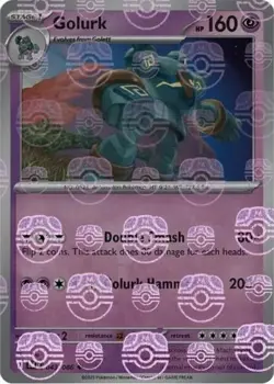 Golurk (Master Ball Pattern) 043/086 Holo Uncommon Black Bolt Pokemon NM/M - Image 4