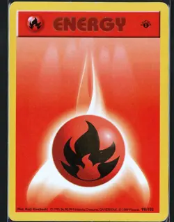 Fire Energy HP 98/102 - 1st Edition Base Set Shadowless - Pokemon 1999 (B) - Image 1