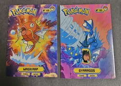 MAGIKARP X GYARADOS LOT - POKEMON KANTO CARDS TOP POKEDEX CCG FOIL - Image 1