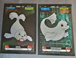 SEEL X DEWGONG EVOLUTION LOT - POKEMON KANTO CREALASER RARE TCG CARDS - Image 1