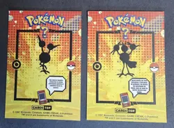 DODUO X DODRIO LOT - POKEMON KANTO CARDS TOP POKEDEX CCG FOIL - Image 2