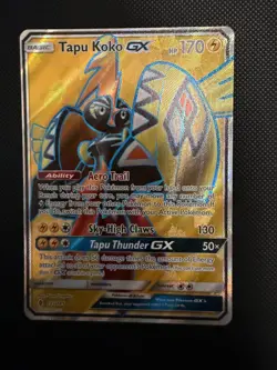 Pokemon Sun & Moon Full Art - Guardians Rising 135/145 Tapu Koko GX - Image 1
